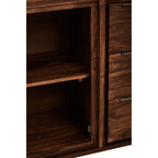 Two Door Three Drawer Sheesham and Acacia Sideboard | Surati