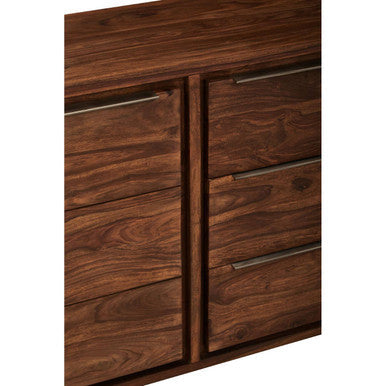 Two Door Three Drawer Sheesham and Acacia Sideboard | Surati