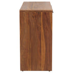 Brown Sheesham and Acacia Wood Console Table with Two Storage Drawers | Surati