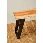 Acacia Wood with Live Edge Bench | Surax