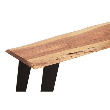 Acacia Wood with Live Edge Bench | Surax
