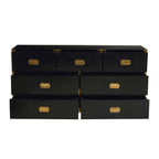 Seven Drawer Black Mango Wood Chest | Sarter