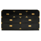 Seven Drawer Black Mango Wood Chest | Sarter