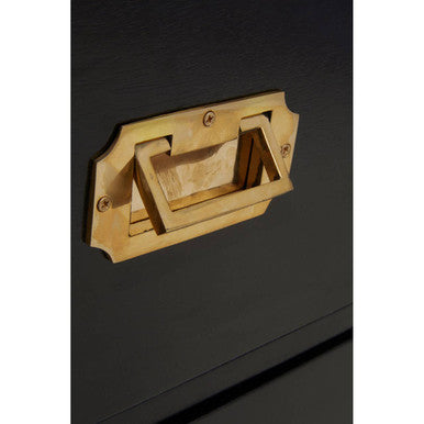 Seven Drawer Black Mango Wood Chest | Sarter