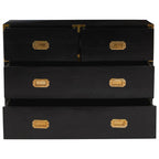 Black Mango Wood Chest of 4 Drawers | Sarter