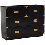 Black Mango Wood Chest of 4 Drawers | Sarter