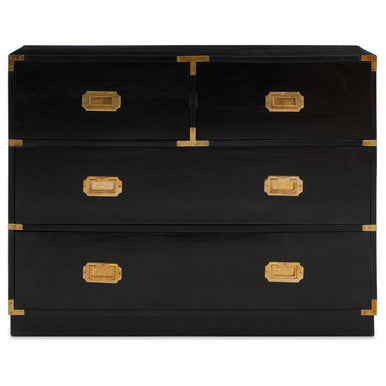 Black Mango Wood Chest of 4 Drawers | Sarter