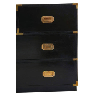 Black Mango Wood Chest of 4 Drawers | Sarter