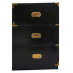 Black Mango Wood Chest of 4 Drawers | Sarter