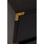 Black Mango Wood Chest of 4 Drawers | Sarter