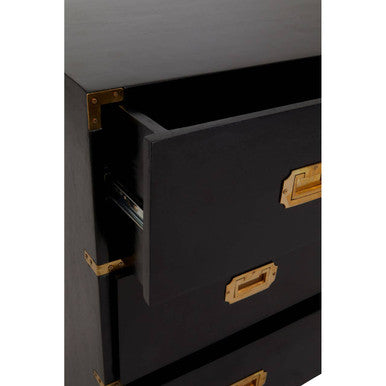 Black Mango Wood Chest of 4 Drawers | Sarter