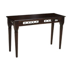 Dark Sheesham Wood Console Table with Iron Finishings | Srina