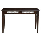Dark Sheesham Wood Console Table with Iron Finishings | Srina