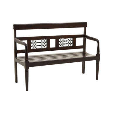 Dark Sheesham Wood Bench | Srina