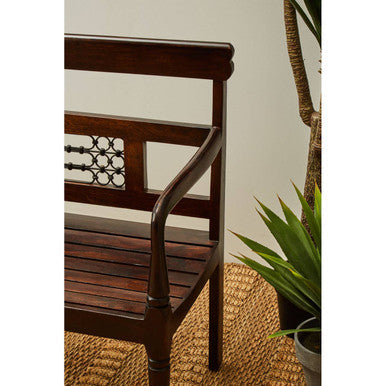 Dark Sheesham Wood Bench | Srina