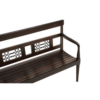 Dark Sheesham Wood Bench | Srina