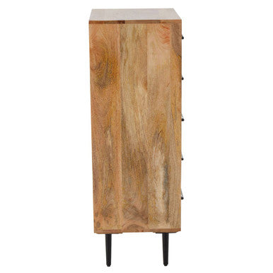 Five Drawer Mango Wood Chest | Boho