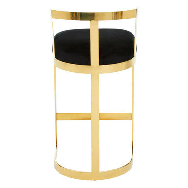 Black Velvet Bar Stool | Azalea