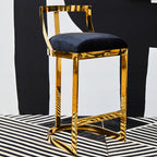 Black Velvet Bar Stool | Azalea