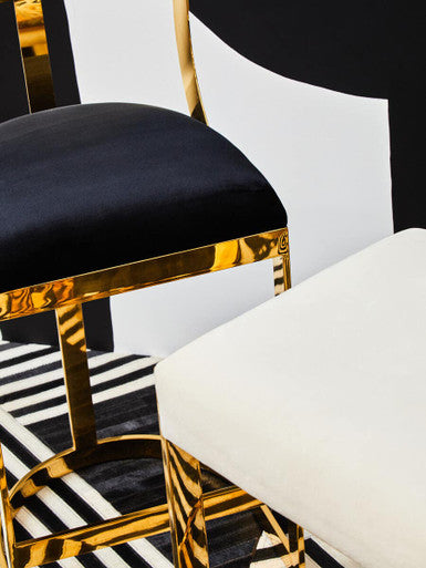 Black Velvet Bar Stool | Azalea