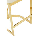 Ivory Velvet Bar Stool | Azalea