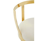 Ivory Velvet Bar Stool | Azalea