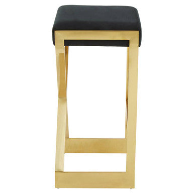 Black and Gold Finish Bar Stool | Azalea