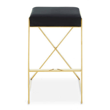 Black and Gold Finish Bar Stool | Azalea