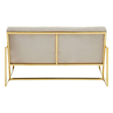 2 Seater Mink Velvet Sofa | Azalea