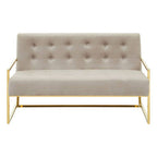 2 Seater Mink Velvet Sofa | Azalea