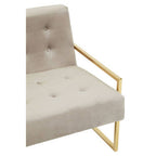 2 Seater Mink Velvet Sofa | Azalea
