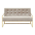 2 Seater Mink Velvet Sofa | Azalea