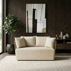 2 Seater Natural Fabric Sofa | Azalea
