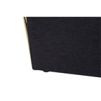 2 Seater Black Fabric Sofa | Azalea