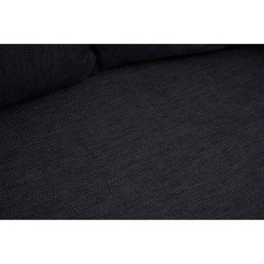 2 Seater Black Fabric Sofa | Azalea