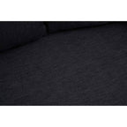 2 Seater Black Fabric Sofa | Azalea