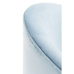 Aqua Blue Velvet Armchair | Yasmeen