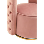 Pink Velvet Swivel Chair | Yasmeen