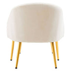 Beige Chair and Footstool | Yasmeen