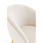 Beige Chair and Footstool | Yasmeen