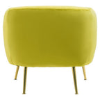 Olive Velvet Armchair | Yasmeen