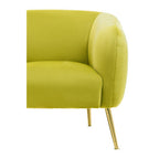 Olive Velvet Armchair | Yasmeen
