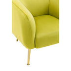 Olive Velvet Armchair | Yasmeen