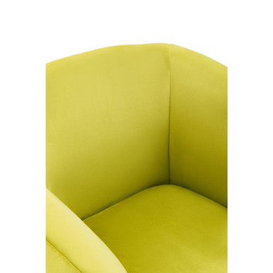 Olive Velvet Armchair | Yasmeen