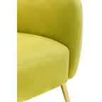 Olive Velvet Armchair | Yasmeen
