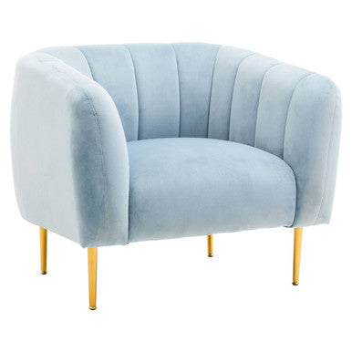 Blue Velvet Armchair | Yasmeen