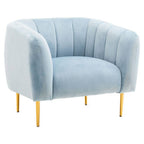 Blue Velvet Armchair | Yasmeen