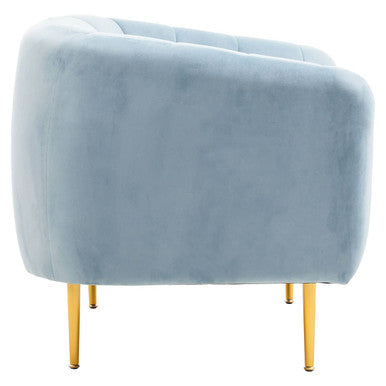 Blue Velvet Armchair | Yasmeen