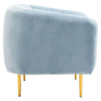 Blue Velvet Armchair | Yasmeen