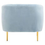 Blue Velvet Armchair | Yasmeen